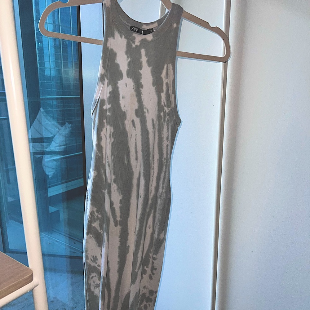 Tie dye midi dress